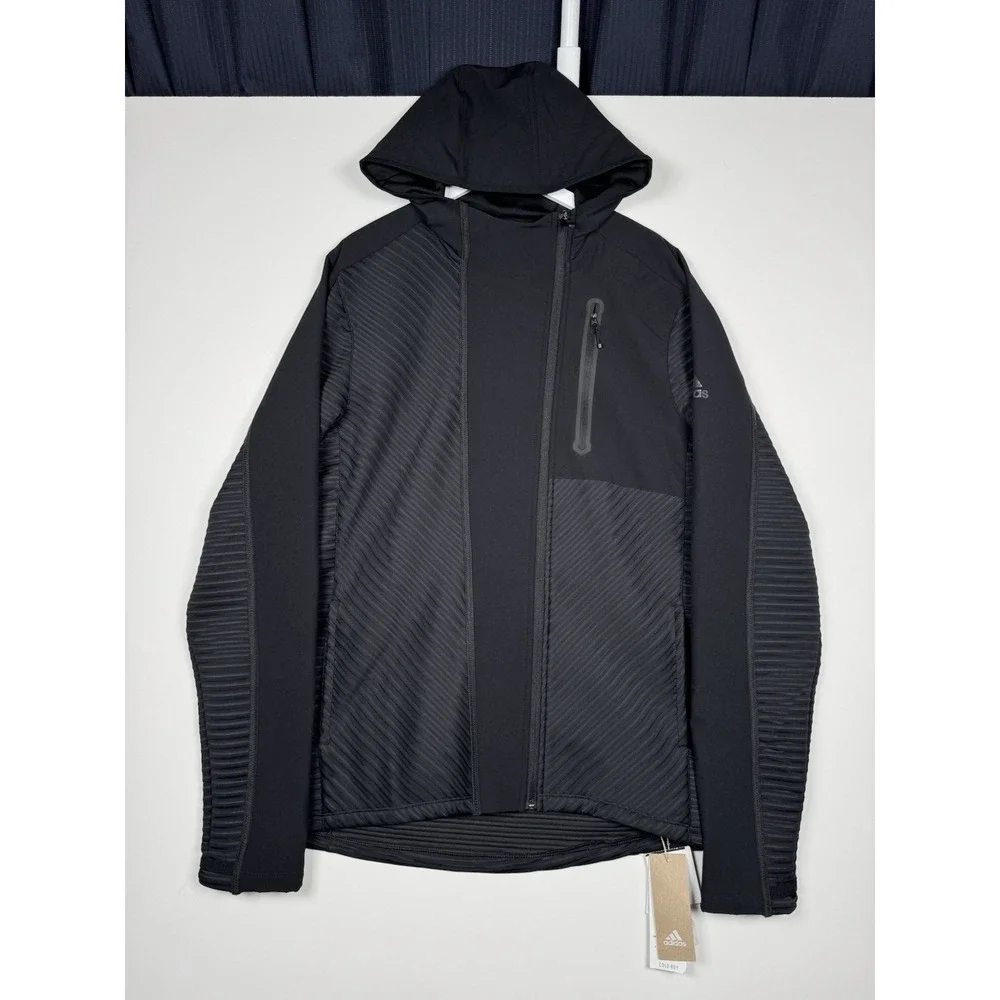 NEW - ADIDAS Cold.Rdy Full Zip Hoodie Black - Men's Medium - GJ0339